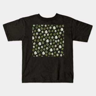 Green Finger Painting Patterns Kids T-Shirt